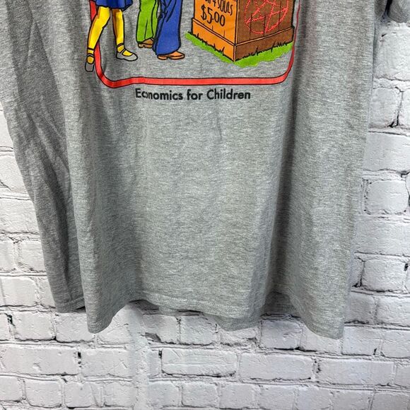Sell Your Soul Economics for Children Black Matter Graphic T Shirt Size Large - Picture 3 of 5